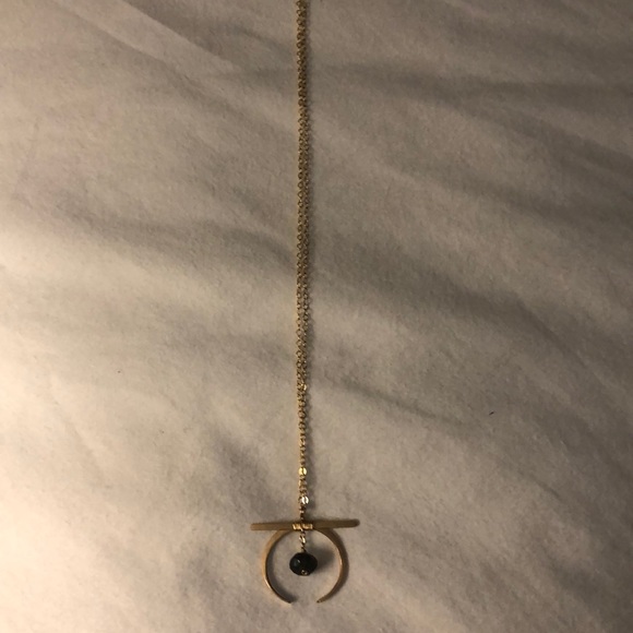 Jewelry - Gold filled mood necklace with dangle stone